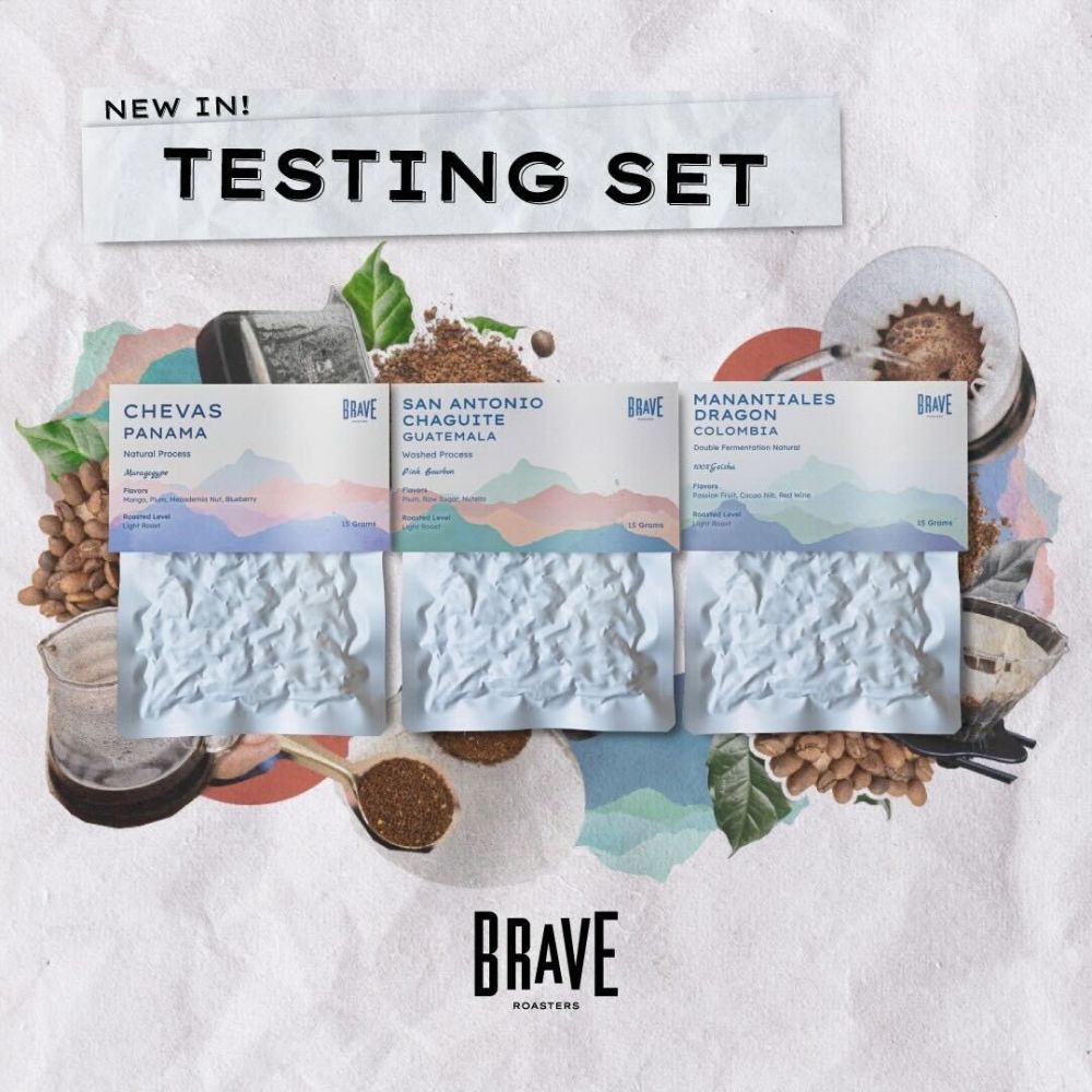 *PRE-ORDER* BRAVE TESTING SET 15g. x 3 packs  *delivery every Friday*